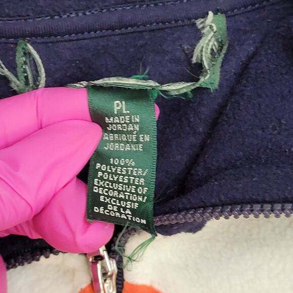 Vintage Ralph-Lauren Fleece Zip Sweater Womens Large 20x24 - Picture 7 of 14